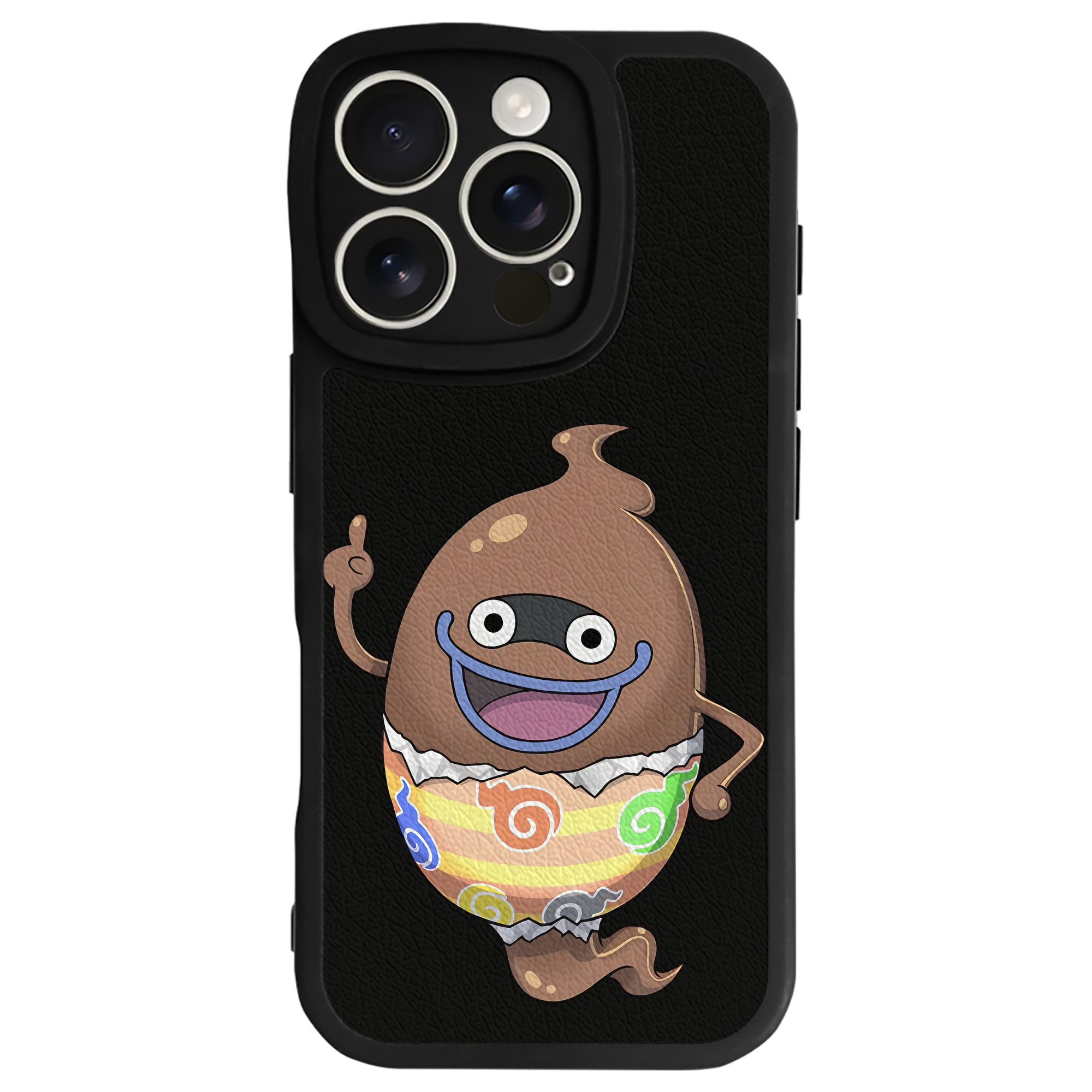 （画像用） 妖怪ウォッチ Yo-kai Watch 【iPhone 16シリーズ対応】シリコンスマホケース（レザー調） 材質：シリコン